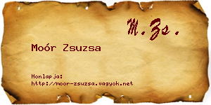 Moór Zsuzsa névjegykártya